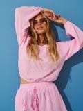 Pamučna bluza s puf rukavima - roze - SINSAY - small6