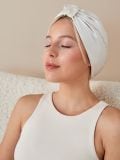 Turban cu adaos de mătase - crem - SINSAY - small1