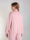 Püstkrae ja lukuga dressipluus soft touch - pastellroosa - SINSAY - small2