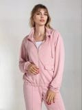 Püstkrae ja lukuga dressipluus soft touch - pastellroosa - SINSAY - small4