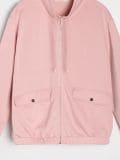 Püstkrae ja lukuga dressipluus soft touch - pastellroosa - SINSAY - small6