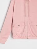 Püstkrae ja lukuga dressipluus soft touch - pastellroosa - SINSAY - small13