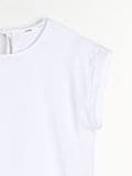 Viskozna bogata bluza - bela - SINSAY - small10