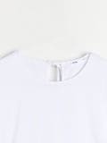 Viskozna bogata bluza - bela - SINSAY - small9