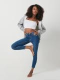 Blugi skinny - albastru - SINSAY - small8