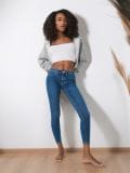 Blugi skinny - albastru - SINSAY - small6