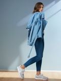 Blugi skinny - albastru - SINSAY - small4
