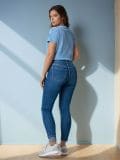 Blugi skinny - albastru - SINSAY - small2