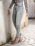 Jeansy mom high waist - szary - SINSAY - small1
