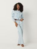 Farmerke visokog struka - plava - SINSAY - small2