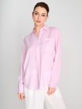 Linasegust särk regular fit - tolmroseepunane - SINSAY - small6