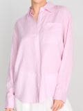 Linasegust särk regular fit - tolmroseepunane - SINSAY - small1