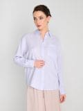 Srajca regular fit iz mešanice lana - modra - SINSAY - small4