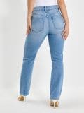 Jeansy straight leg high waist - niebieski - SINSAY - small2
