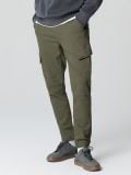Kavbojke regular jogger fit - temno zelena - SINSAY - small3