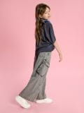 Wide leg farmerke - svetlo siva - SINSAY - small3