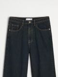 Farmerke širokih nogavica i visokog struka - dark grey jeans - SINSAY - small9