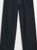 Farmerke širokih nogavica i visokog struka - dark grey jeans - SINSAY - small10