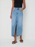 Fustă midi din denim - albastru - SINSAY - small4