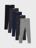 Legginsy 5 pack - szary - SINSAY - small1
