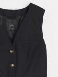 Vestă cu vâscoză - negru - SINSAY - small13