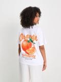 Oversize majica - bela - SINSAY - small2