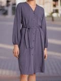 Seotav midikleit - tumehall - SINSAY - small1