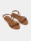 Sandale sa pletenim trakama - braon - SINSAY - small2