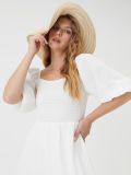 Midi obleka - krema - SINSAY - small1