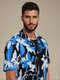 Camicia in viscosa a maniche corte - nero - SINSAY - small6