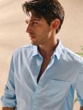 Pamukna regular fit košulja - svijetlo plava - SINSAY - small5