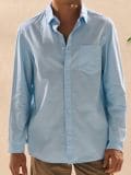 Pamukna regular fit košulja - svijetlo plava - SINSAY - small1