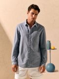 Pamučna regular fit košulja - svetlo siva - SINSAY - small5