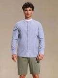 Puuvillane särk slim fit - helehall - SINSAY - small1