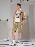 Cargo šorc - tamno zelena - SINSAY - small3