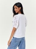 Bluza puf-rukava - krem - SINSAY - small2