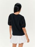 Bluza puf-rukava - crno - SINSAY - small3