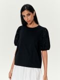Bluza puf-rukava - crno - SINSAY - small6