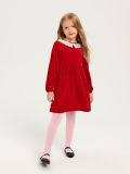 Rochie cu pliuri - roșu - SINSAY - small2