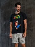 Kaheosaline pidžaamakomplekt Super Mario - must - SINSAY - small1