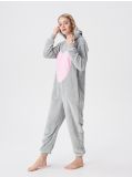 Onesie iepure - gri deschis - SINSAY - small2