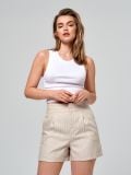 Szorty w paski - kremowy - SINSAY - small2