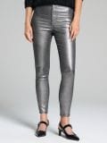 Kavbojke high waist skinny - srebrna - SINSAY - small4