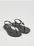 Sandale cu baretă între degete - negru - SINSAY - small2