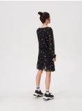 Kopertowa sukienka w kwiaty - czarny - SINSAY - small5