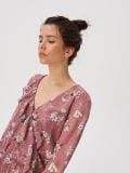 Kopertowa sukienka w kwiaty - wielobarwny - SINSAY - small3