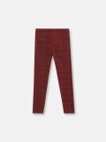 Legginsy w kratę - czerwony - SINSAY - small2