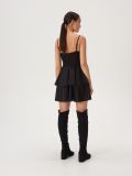 Plisowana sukienka mini - czarny - SINSAY - small4