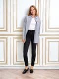 High waist skinny teksapüksid - must - SINSAY - small1
