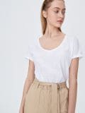 Luźna koszulka basic - biały - SINSAY - small2